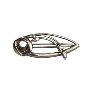 Sterling Silver Scottish Ola Gorie Mackintosh Style‎ Brooch 925 Vintage Flower